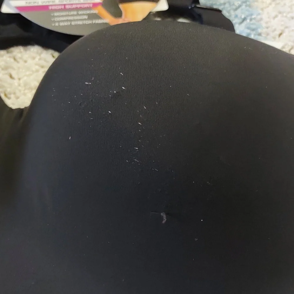 Avia XXXL (D-DD) Non Wire High Support Black Bra *Flawed* - Picture 13 of 14